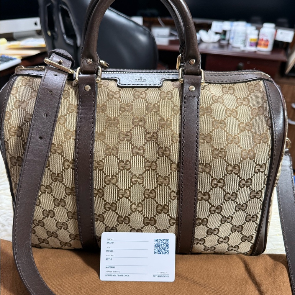 Gucci Joy Boston Gg 2ways Shoulder bag cross bag Brown Medium